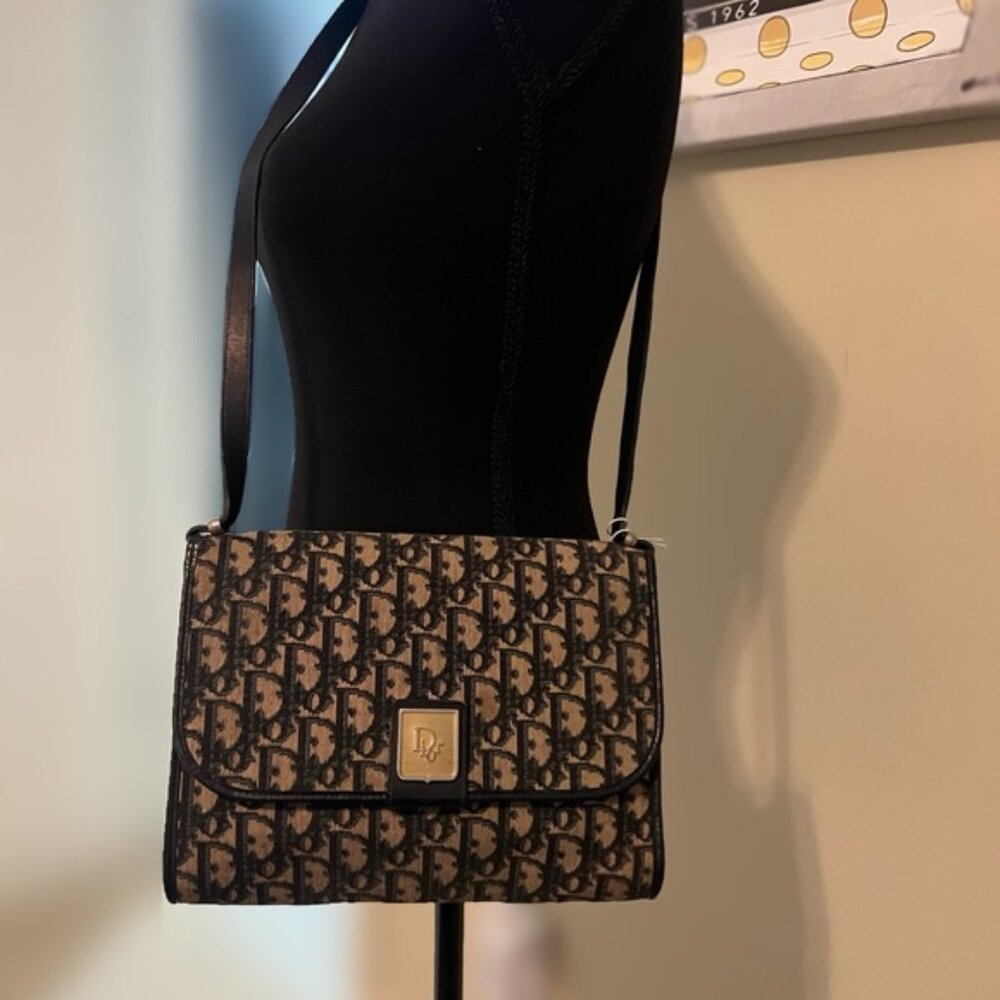 Dior Black and Brown Shoulder Bag
